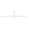 Ekena Millwork Bellingham Architectural Grade PVC Gable Bracket, 96"W x 24"H x 2"D x 4"F, 6/12 Pitch GBP096X24X0204BEL00 - alternate 3